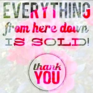 Everything below has been sold!